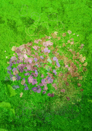 Grunge & rough. Conceptual background, for web page, graphic design, catalog or texture. Blended messy shapes.の写真素材