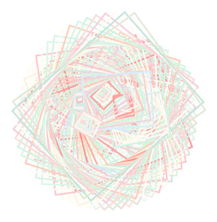 Color abstract square, rectangle geometric pattern generative art background. Vector illustration graphic.のイラスト素材