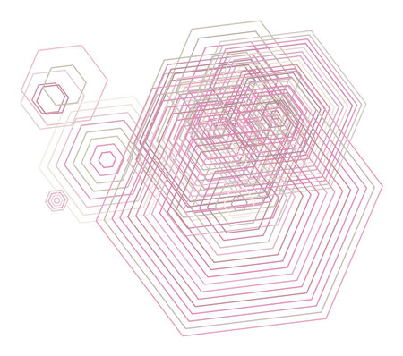 Abstract conceptual geometric hexagon pattern. Good for web page, graphic design, catalog, texture...