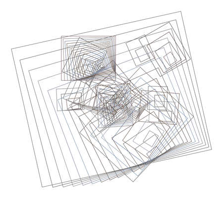 Shape of square, rectangle, abstract geometric background pattern. Vector illustration graphic.のイラスト素材