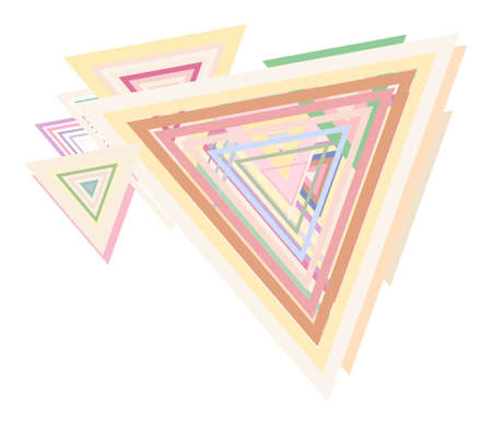 Color abstract triangle geometric pattern generative art background. Vector illustration graphic.のイラスト素材