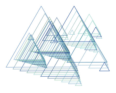 Abstract geometric background with shape of triangle pattern. Vector illustration graphic.