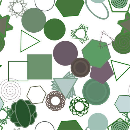 Seamless conceptual background, for web page, graphic design, catalog or texture. Pattern of mixed. Vector illustration graphic.のイラスト素材