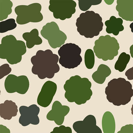 Seamless geometric Conceptual background oval & mixed pattern for design. Vector illustration graphic.のイラスト素材