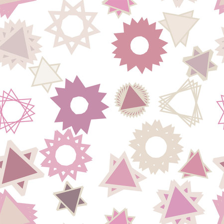 Seamless background abstract geometric star pattern for design. Vector illustration graphic.