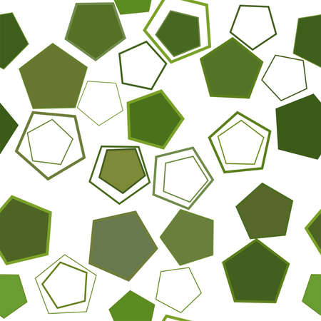 Seamless abstract conceptual geometric pentagon pattern. Good for web page, graphic design, catalog, texture or background. Vector illustration graphic.のイラスト素材