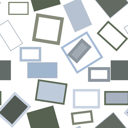 Seamless abstract geometric background with shape of square, rectangle pattern. Vector illustration...