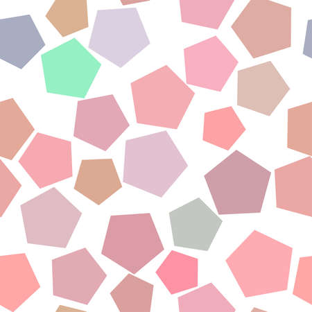 Seamless abstract geometric background with shape of pentagon pattern. Vector illustration graphic.のイラスト素材