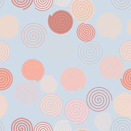 Seamless geometric Conceptual background twirl circle lines pattern for design. Vector illustration graphic.のイラスト素材