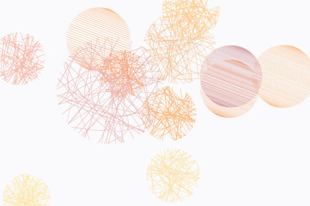 Abstract colored geometric messy random line circles pattern. Good for web page, wallpaper, graphic...