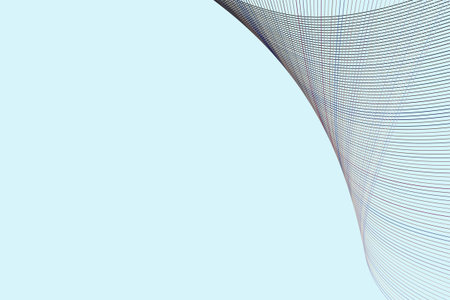 Color abstract line & curve geometric pattern generative art background. Vector illustration...