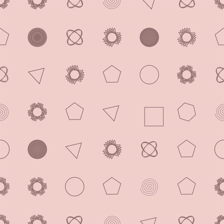 Color abstract  geometric pattern generative art background. Vector illustration graphic.