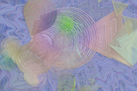 Artistic blended messy shapes background pattern abstract.