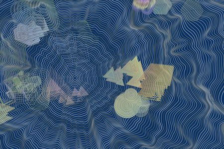 Conceptual background, for web page, graphic design, catalog or texture. Blended messy shapes.