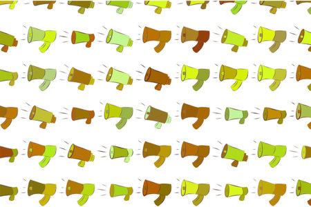 Illustrations of loud speaker. Good for web page, wallpaper, graphic design, catalog, texture or background. Cartoon style vector graphic.のイラスト素材