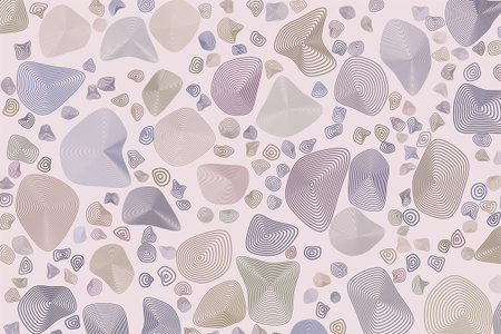 Rounded shapes, abstract geometric background pattern. Vector illustration graphic.