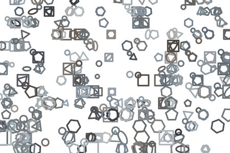 Line or shape illustrations background abstract, artistic texture. Vector isolated on white.