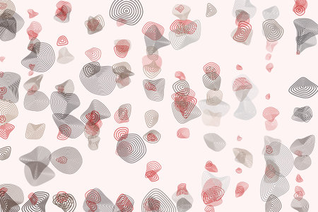 Rounded shapes, abstract geometric background pattern. Vector illustration graphic.