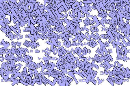 Illustrations of alphabets letters. Good for web page, wallpaper, graphic design, catalog, texture or background. Cartoon style vector.のイラスト素材