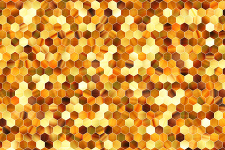 Artistic hexagon strip colorful pattern background abstract.