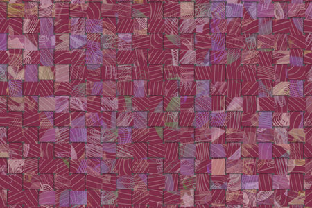 Abstract woven mat pattern generative art background.