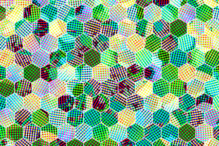 Abstract hexagon strip illustrations background.
