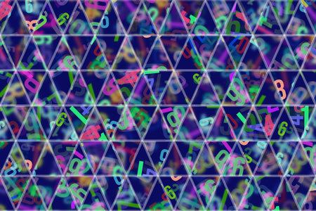Triangle strip background pattern of geometric, good for graphic design.