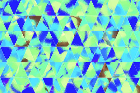 Abstract triangle strip generative art background.の写真素材