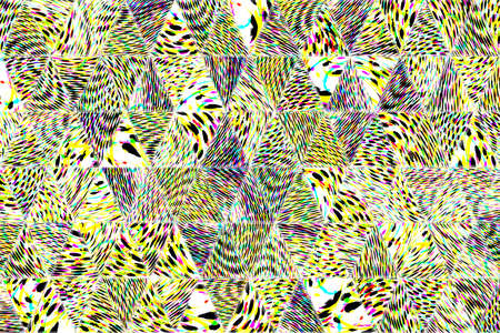 Abstract triangle strip generative art background.の写真素材