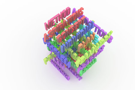 Thinking, Problem, Plan, business conceptual colorful 3D rendered words. Decorative, illustrations...