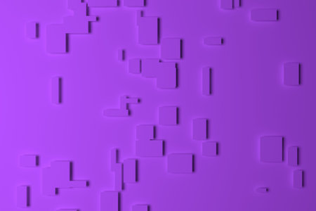 Colorful 3D rendering. Abstract rectangle or square plain, with soft shadow, for web page, graphic...