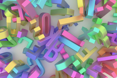 Letter of ABC, alphabetic character. Good for web page, wallpaper, graphic design, catalog, texture...