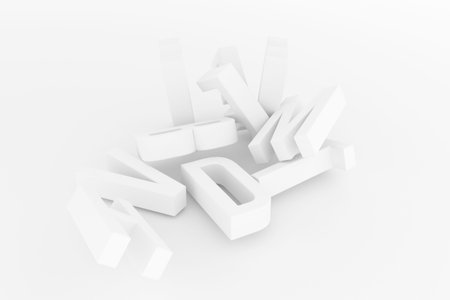 Abstract CGI typography, letter of ABC alphabetic character. Good for web page, graphic design,...