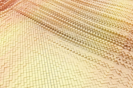 Colorful 3D rendering. Geometric structure blocks, illustrations of shape composition, for graphic...