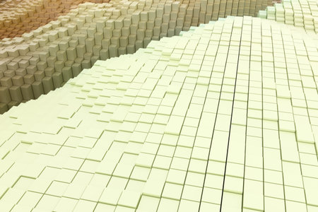 Shape composition, blocks, geometric structure. Decorative, illustrations. For design texture,...