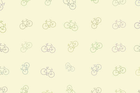 Outline of bicycle abstract hand drawn background, texture or backdrop. Cartoon style vector.のイラスト素材