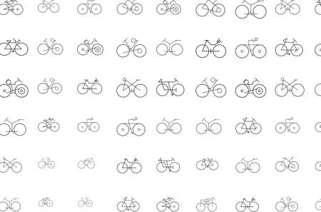 Texture background hand drawn. Abstract outline of bicycle, good for design. Cartoon style vector.のイラスト素材