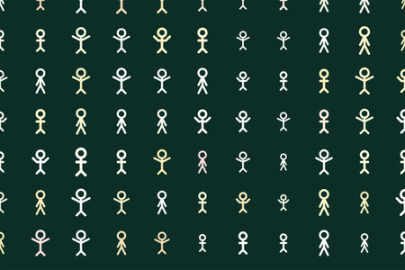 Sign of people or human background hand drawn, good for graphic design. Cartoon style vector.