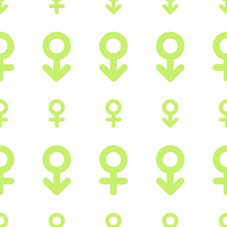 Seamless abstract sign of male or female illustrations background. Cartoon style vector.のイラスト素材