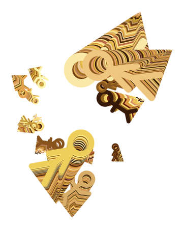 Conceptual background sign of male or female for design catalog or texture. Cartoon style vector.のイラスト素材