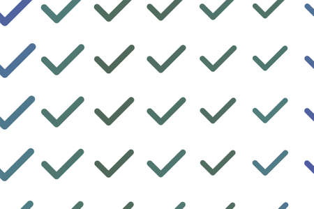 Conceptual background tick or cross mark, right or wrong sign for design catalog or texture. Cartoon style vector.のイラスト素材