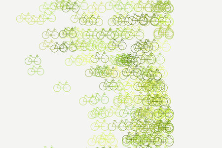 Texture background hand drawn. Abstract outline of bicycle, good for design. Cartoon style vector.