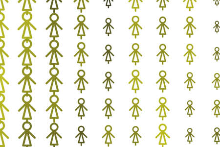 Abstract sign of male or female generative art background. Cartoon style vector.のイラスト素材