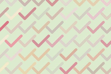 Decorative and hand drawn tick or cross mark, right or wrong sign illustrations. Good for design texture & background. Cartoon style vector.のイラスト素材