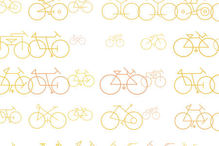 Texture background hand drawn. Abstract outline of bicycle, good for design. Cartoon style vector.のイラスト素材