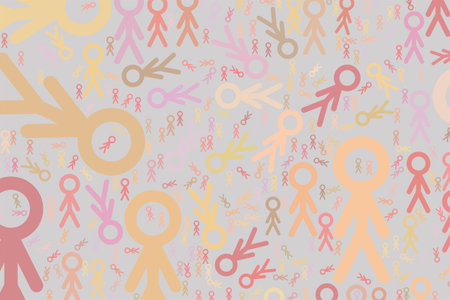Abstract conceptual hand drawn sign of people or human. Good for web page, graphic design, catalog,...