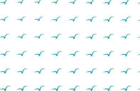 Background abstract flying birds, hand drawn for design. Cartoon style vector.のイラスト素材