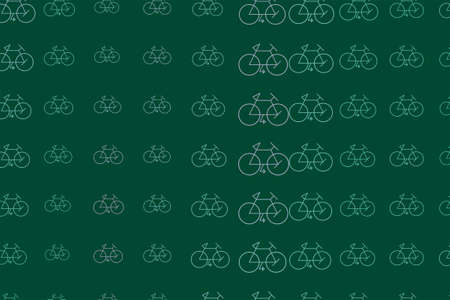 Illustrations of outline of bicycle. Good for web page, wallpaper, graphic design, catalog, texture or background. Cartoon style vector.のイラスト素材
