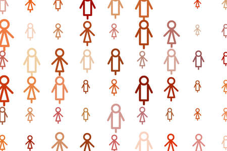 Sign of male or female background hand drawn, good for graphic design. Cartoon style vector.のイラスト素材