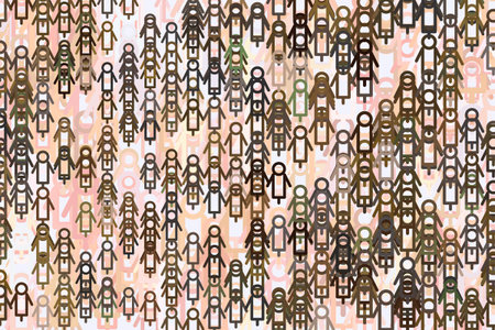 Abstract illustrations of sign of male or female, conceptual. Good for design background. Cartoon...